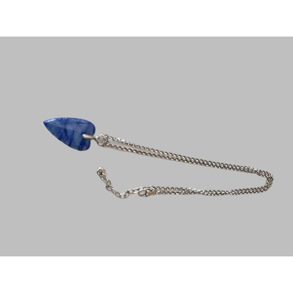 Brighton Silver Plated TOLEDO WITH LOVE Blue Quartz Heart Pendant Necklace - Picture 3 of 6